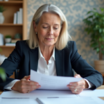 Femme d'âge moyen dans un bureau organisé et calme